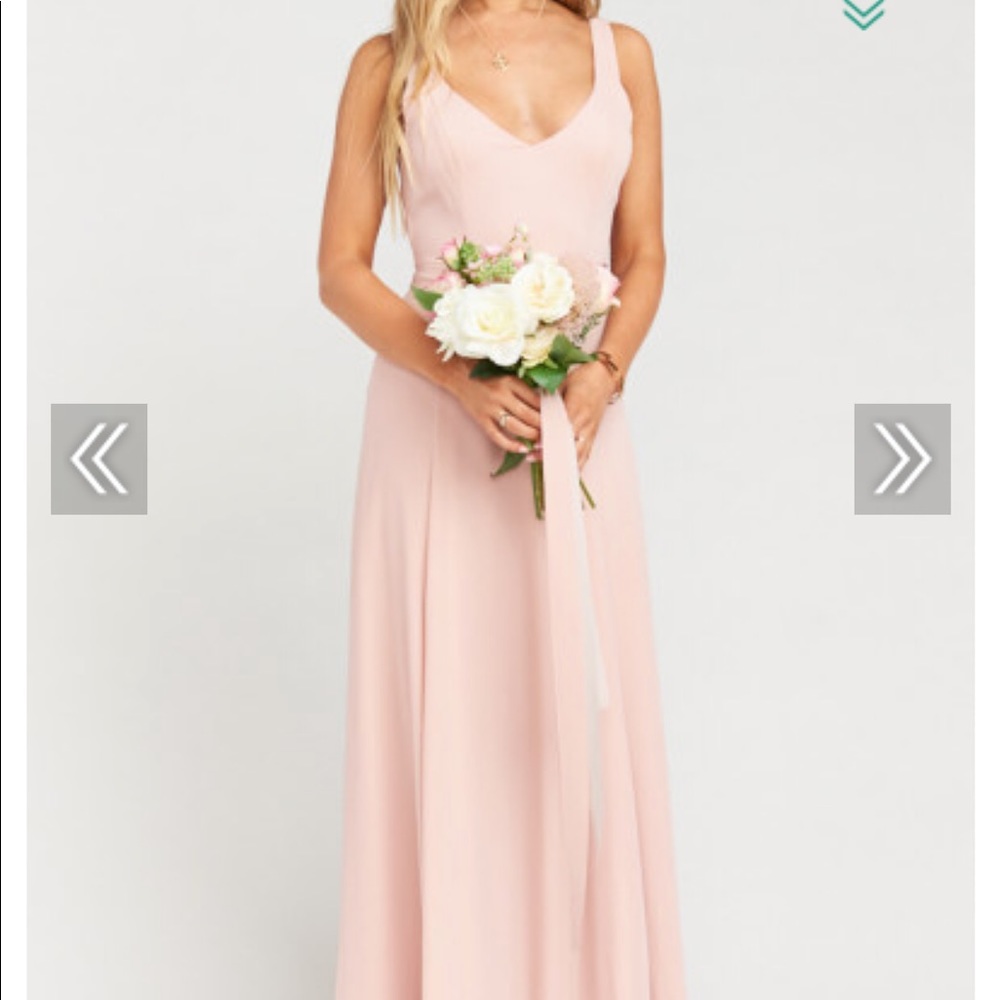 Show me your mumu Jenn maxi Dusty blush crisp